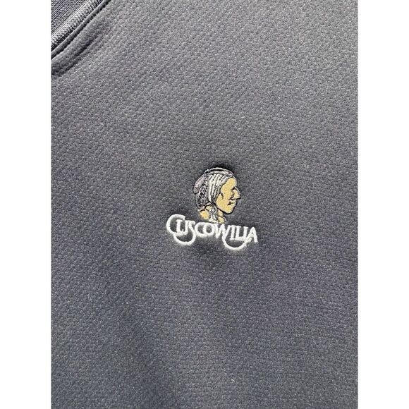 Nike Golf V-Neck Cuscowilla‎ Size XL Therma-Fit Fleece Pullover Black Gray - Picture 2 of 10